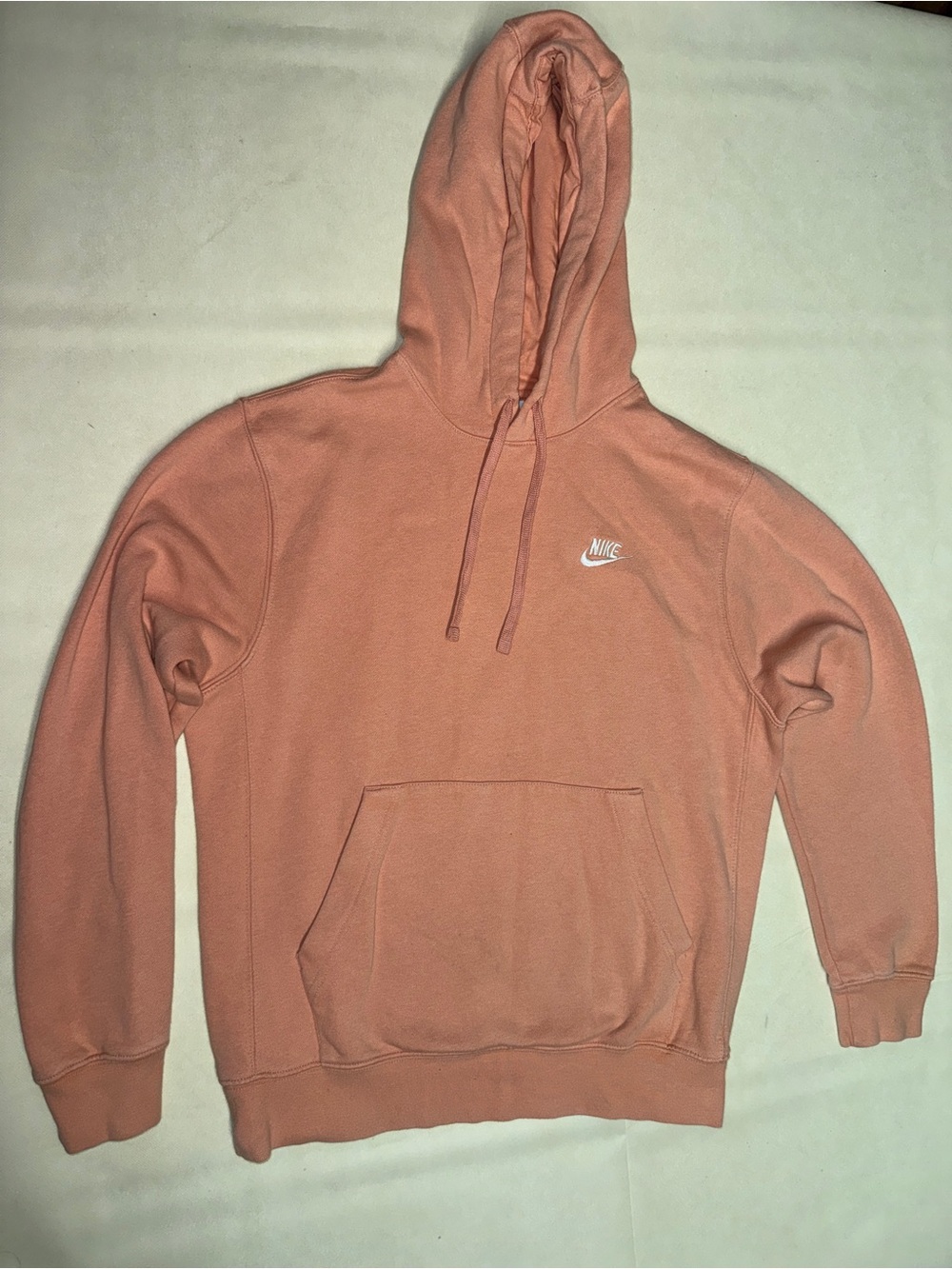 Nike Coral Hoodie Pullover with White Swoosh